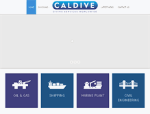 Tablet Screenshot of caldive.co.uk